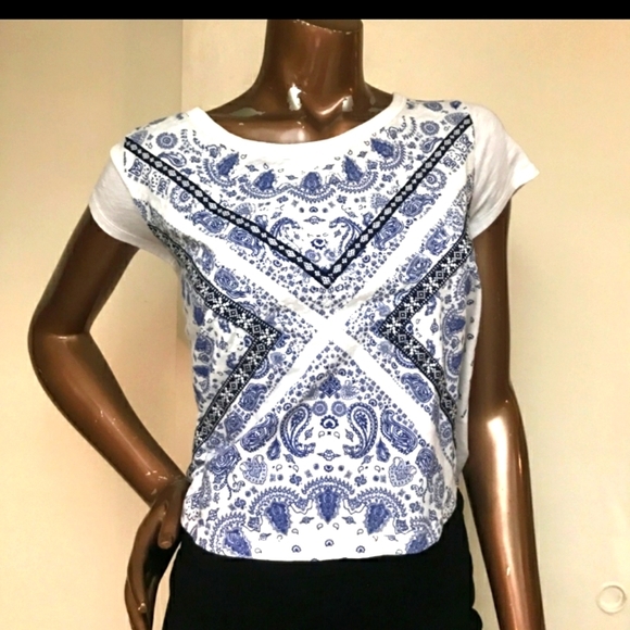Express Tops - Express Bandana Country Girl Graphic Crop Top